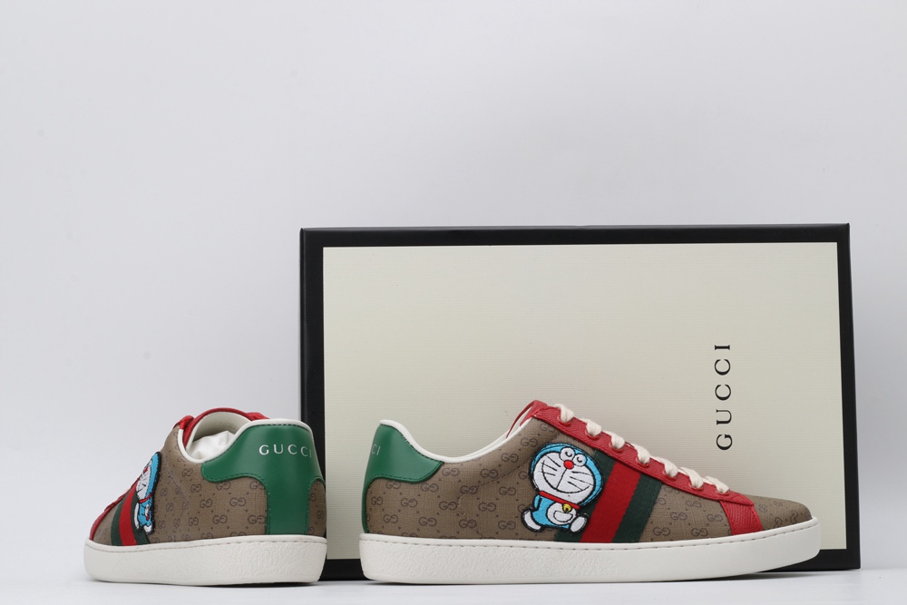 G*UCCI x Doraemon Ace sneakers  Brown